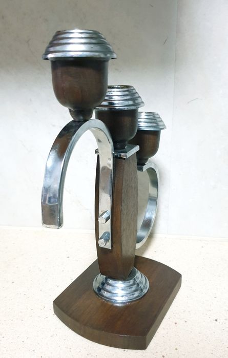 Par de magníficos raros castiçais - candelabros dos anos 50