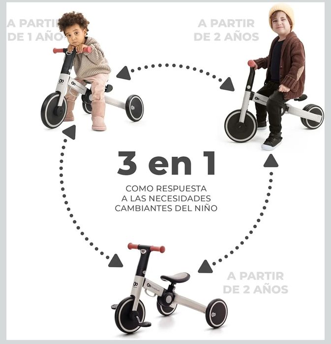 Kinderkraft 4Trike - triciclo + bicicleta