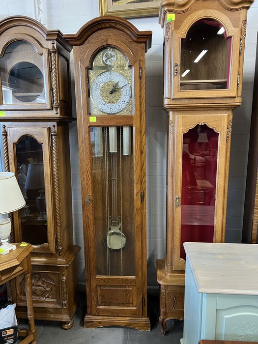 Dębowy stojący zegar/Kwadransiak/Raty