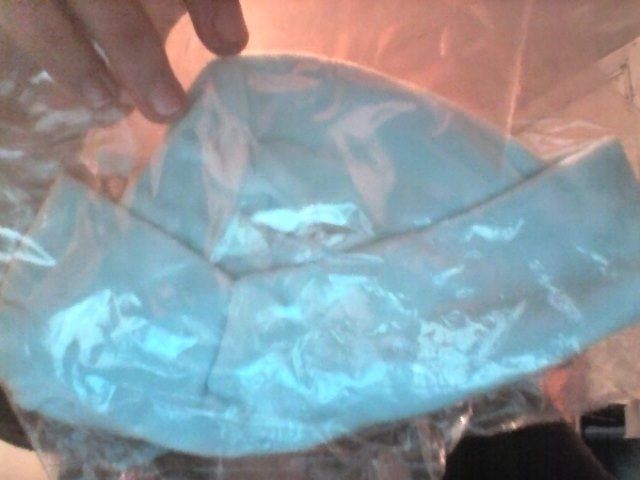 Gorro azul de bebe NOVO