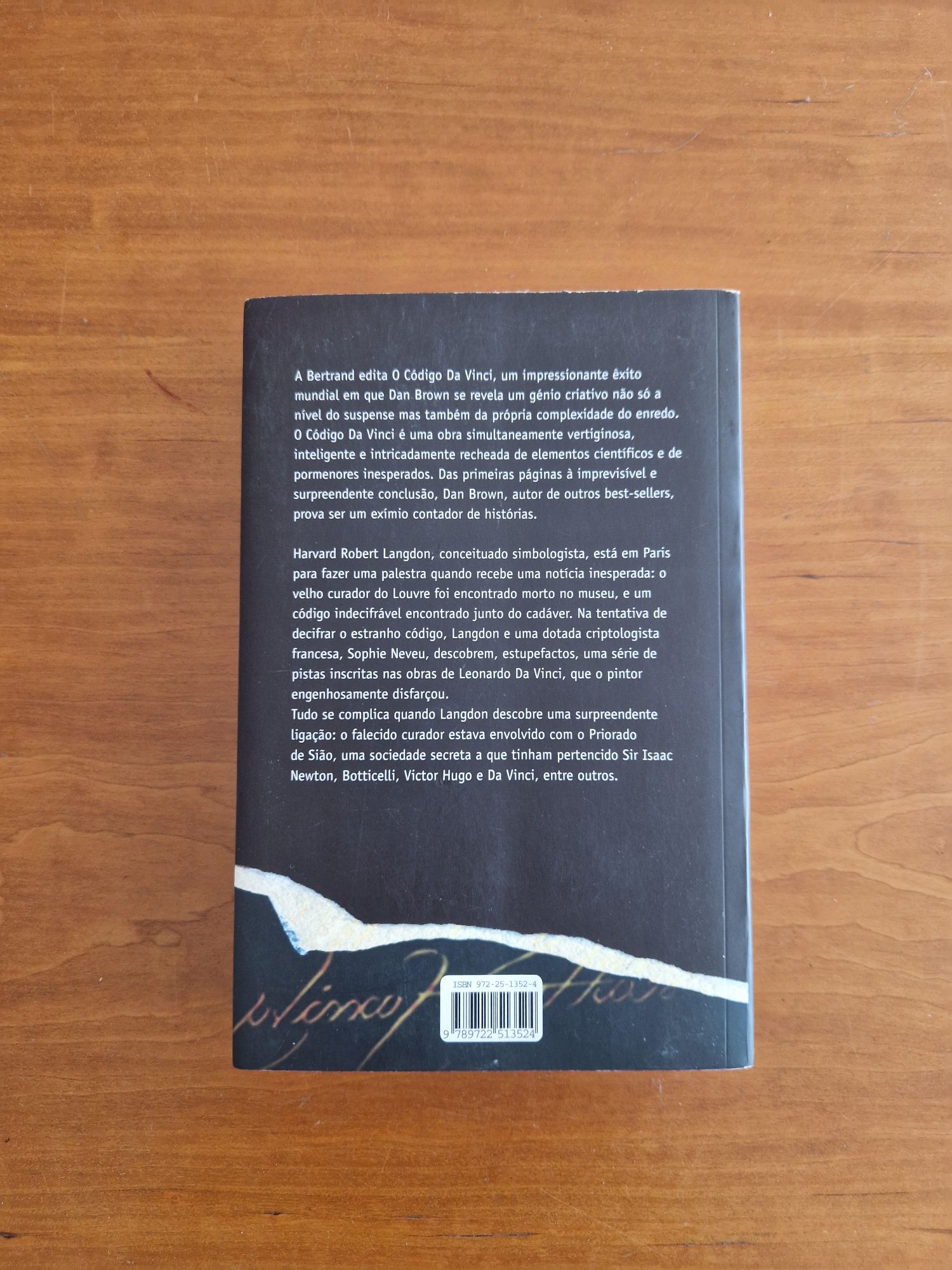 Romance "O Código Da Vinci", Dan Brown