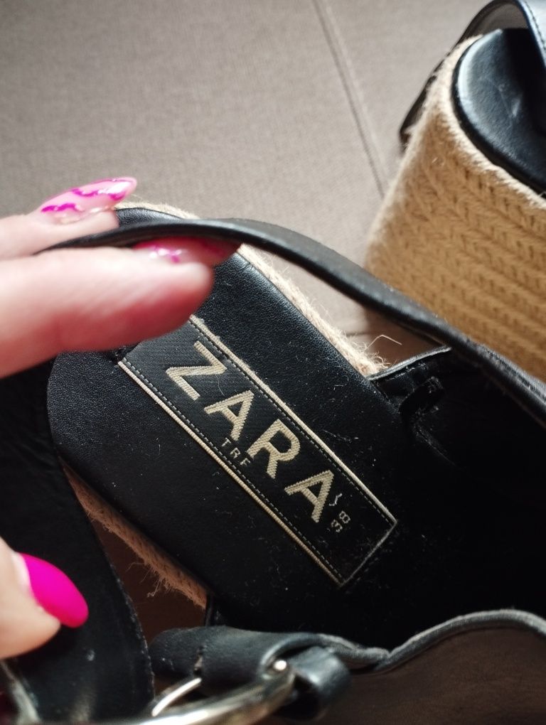 Espadryle platformy sandały 38/5 Zara