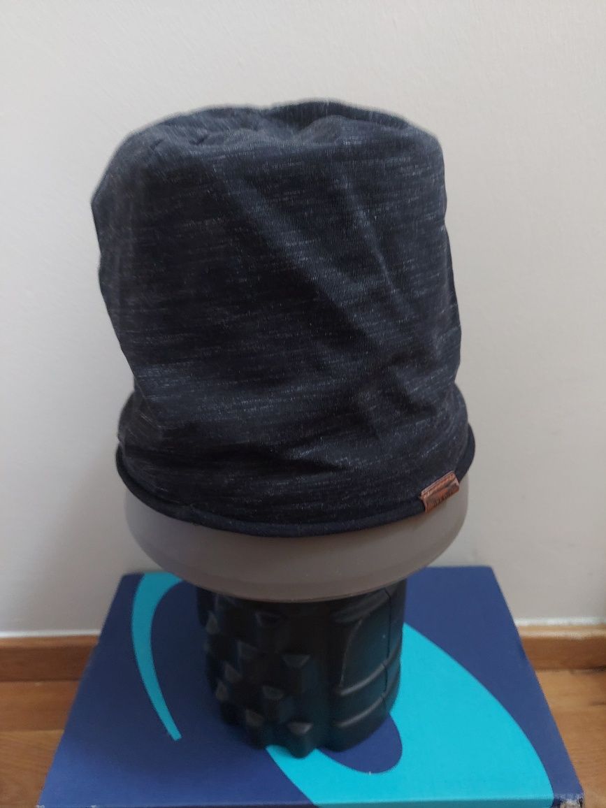 Bandit modna czapka męska/młodzieżowa cotton elastic black melanż