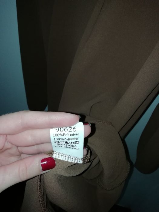 Vestido L/XL - camel - Tamanho Único
