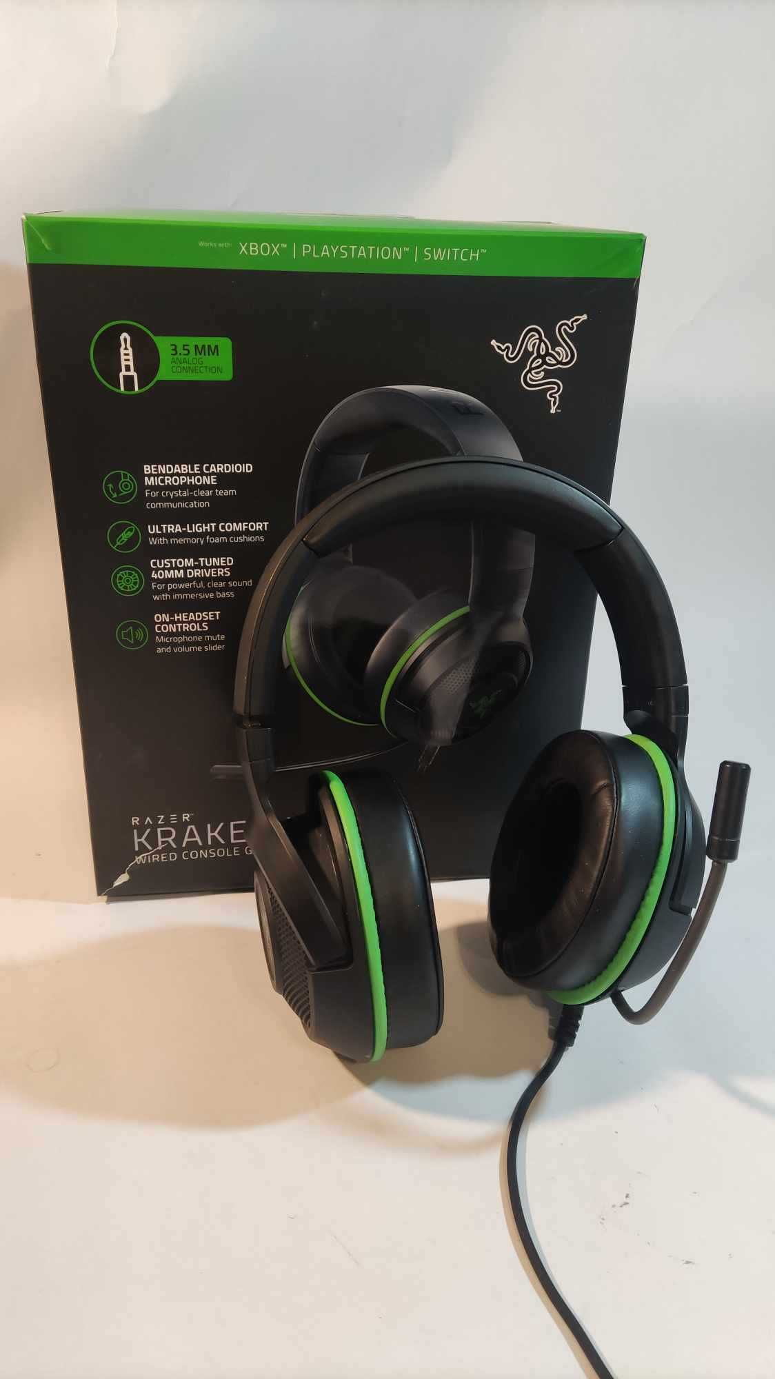 Słuchawki nauszne Razer Kraken X gaming mikrofon 7.1