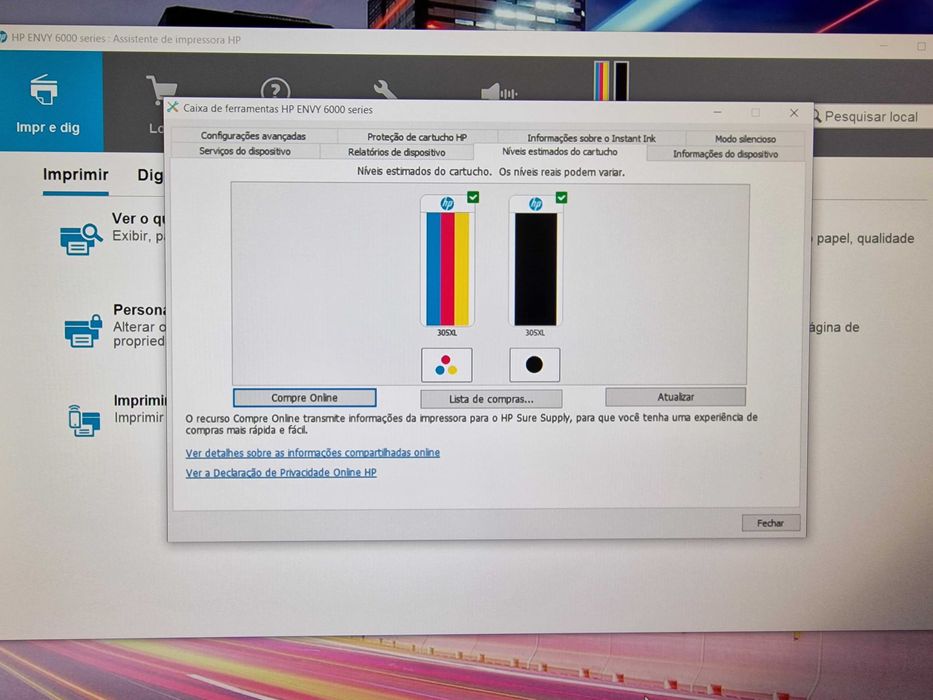 Impressora Multifunções HP Envy 6010 (Fatura e Garantia)
