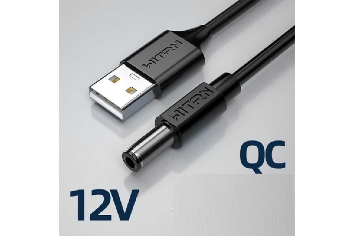 Кабель WITRN 12 вольт QC USB DC Триггер для Повербанка ИБП роутера