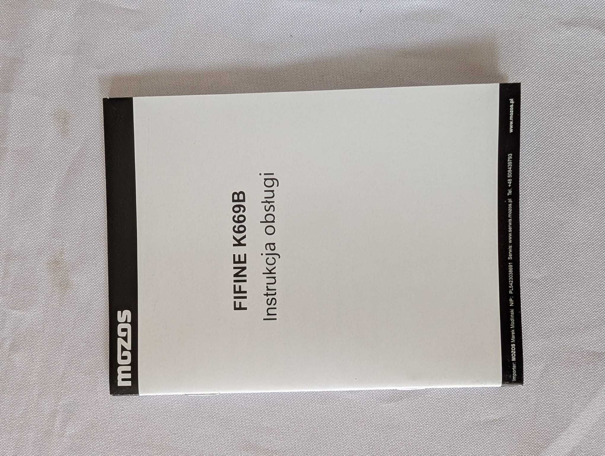 Mikrofon pojemnościowy Fifine K669B USB
