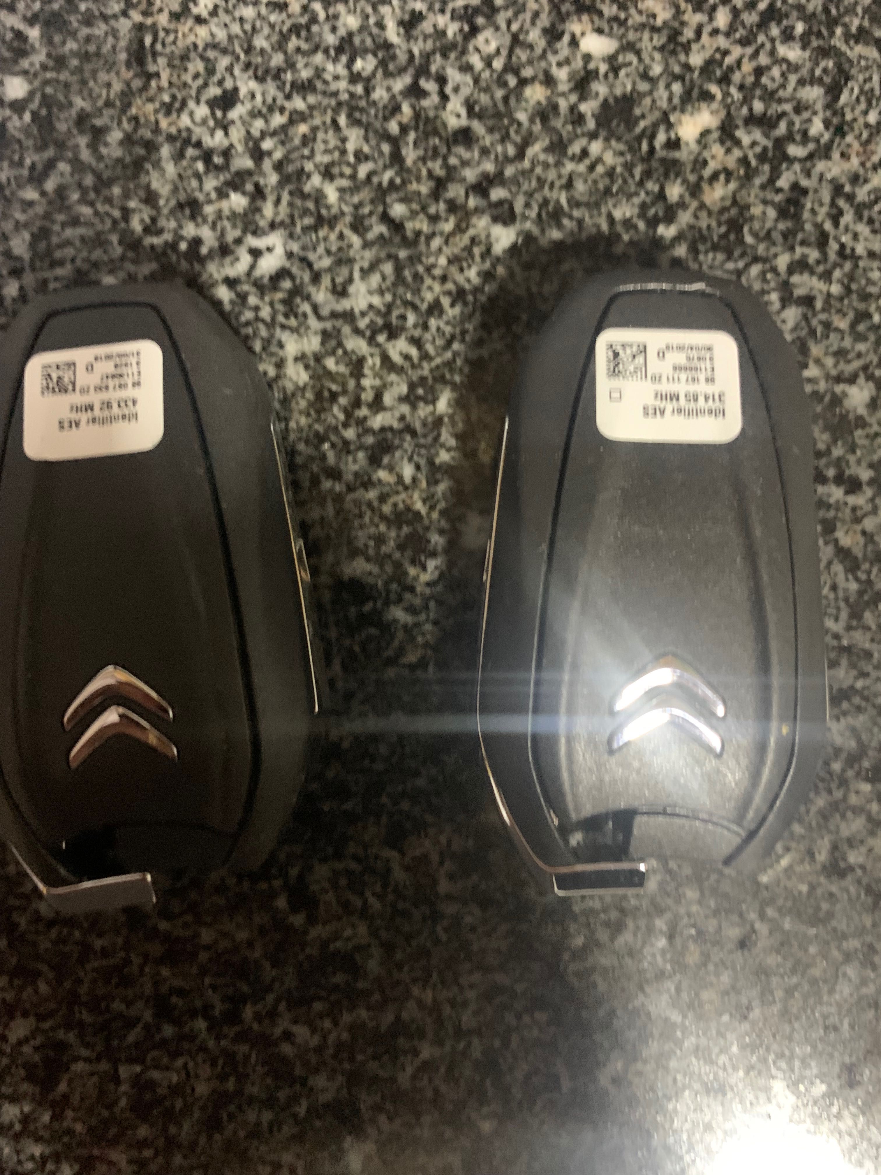Capas de chave citroen originais