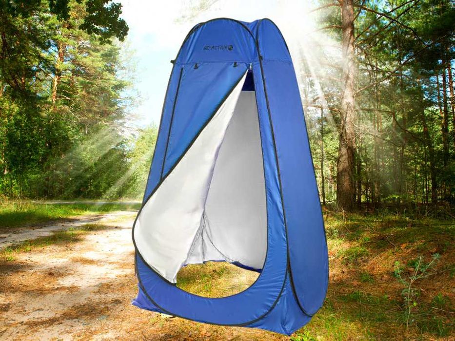 Namiot Przebieralnia Samorozkładający Prysznic Plażowy Niebieski