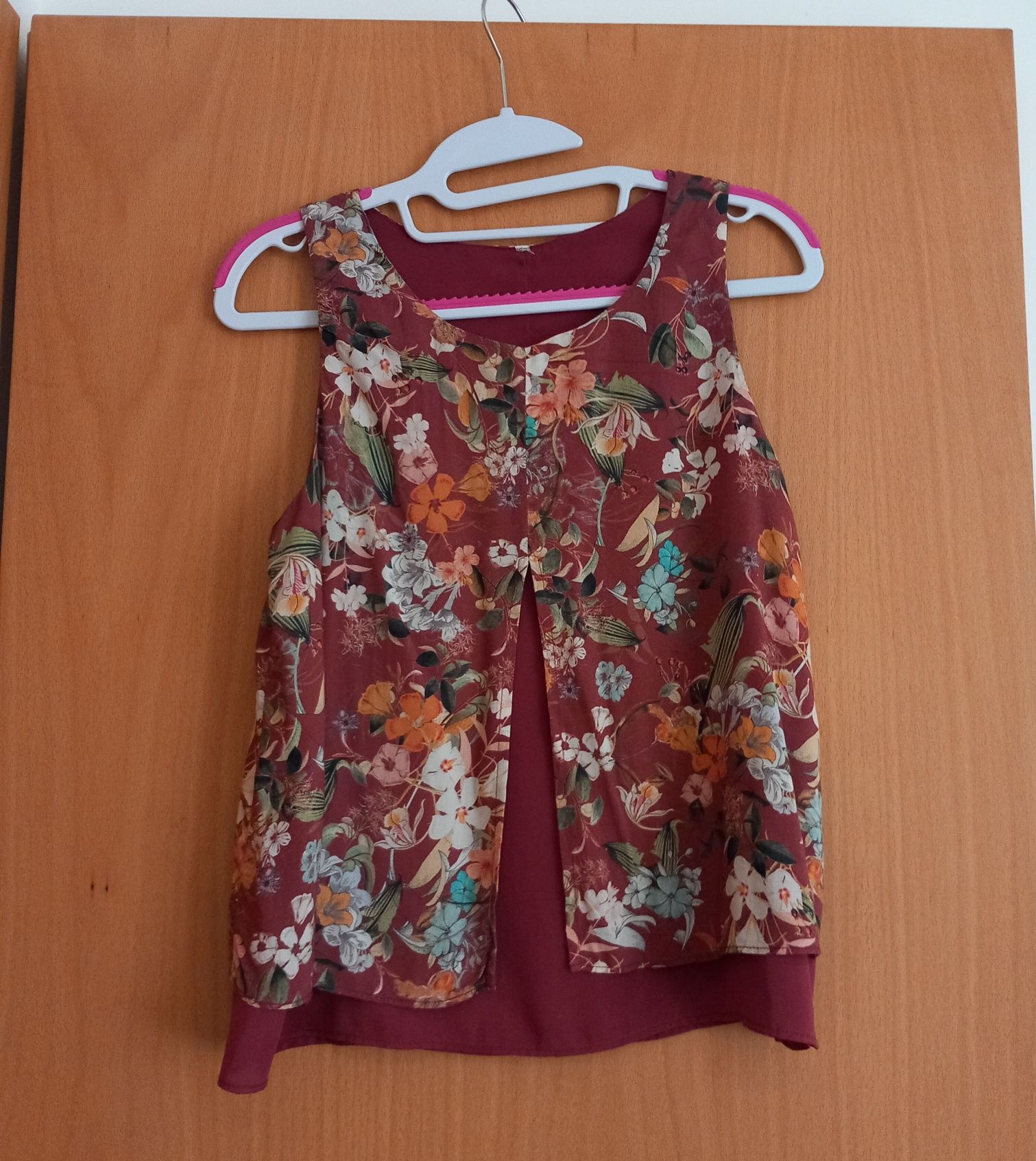 Blusa florida Stradivarius S