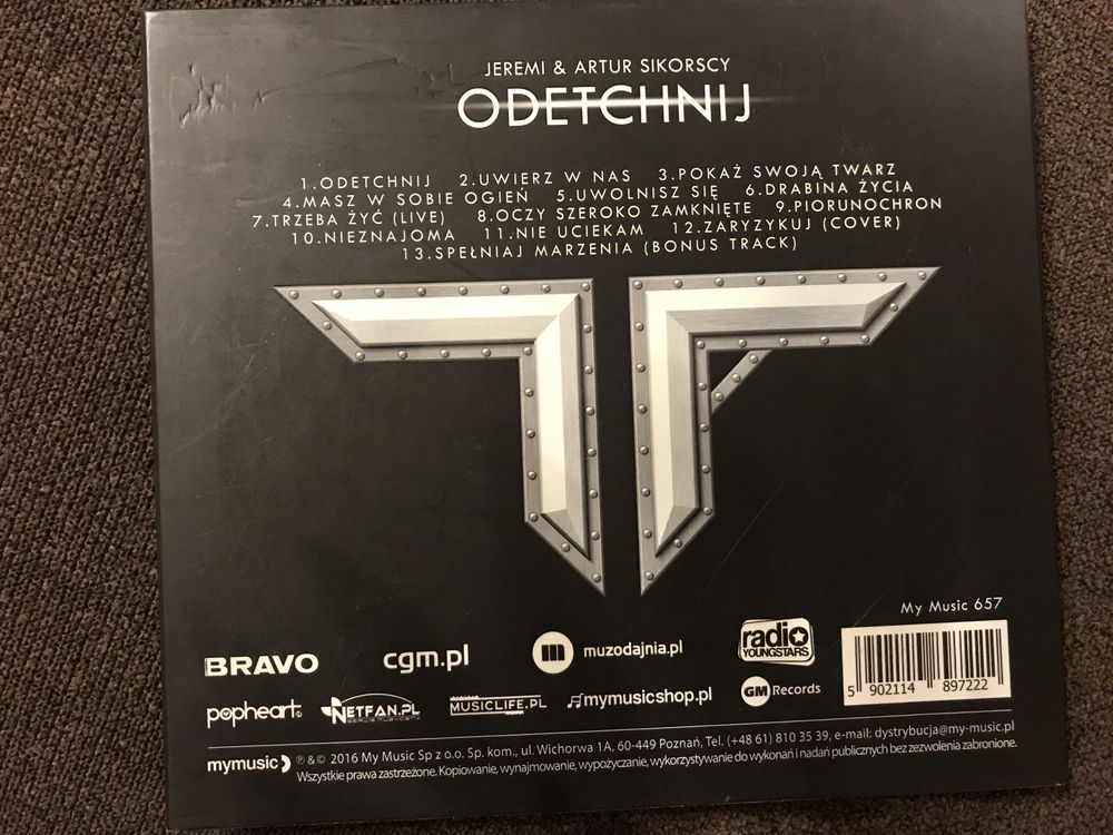 Płyta CD Artur i Jeremi Sikorscy ,, Odetchnij’’