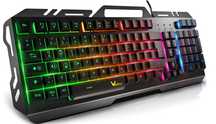 WisFox Klawiatura Mechaniczna LED Anti-ghosting PC podświetlana
