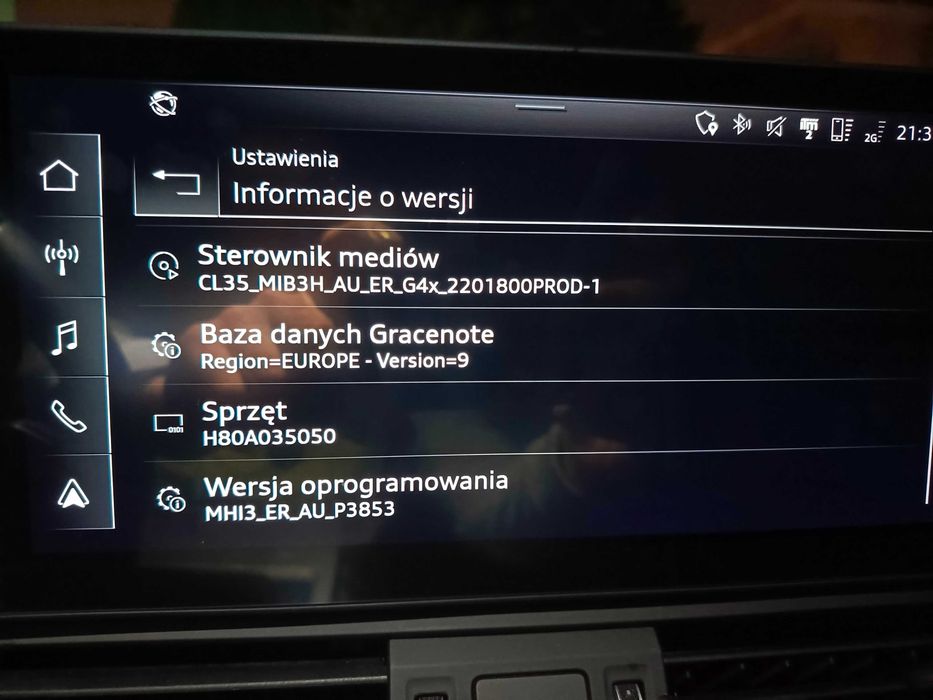 Konwersja MMI Audi MIB3 MHI3 MPR3 US na EU Polski Mapy Fale System