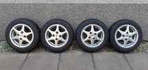 Koła Alufelgi Fiat Panda Cinquecento R13 4x98 Opony Barum 7mm