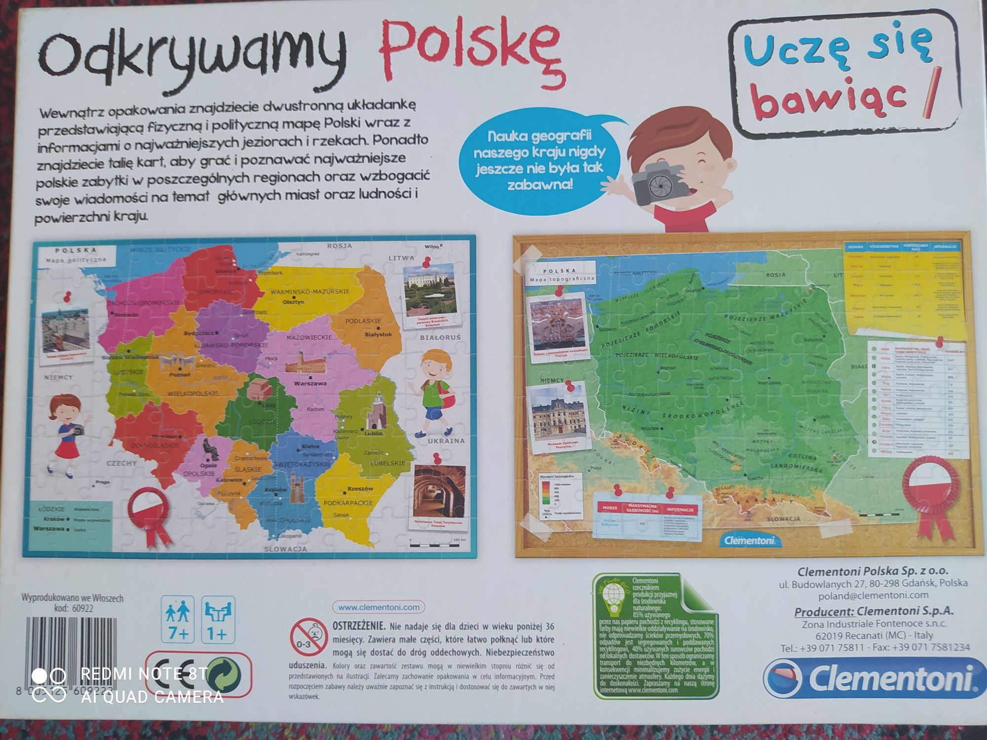 Puzzle dwustronne Odkrywamy Polskę