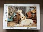 Puzzle 1500 Clementoni Pies Piesek Labrador Labradory