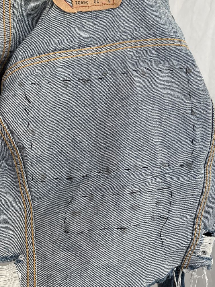 Katana jeansowa przerobiona custom levi's S