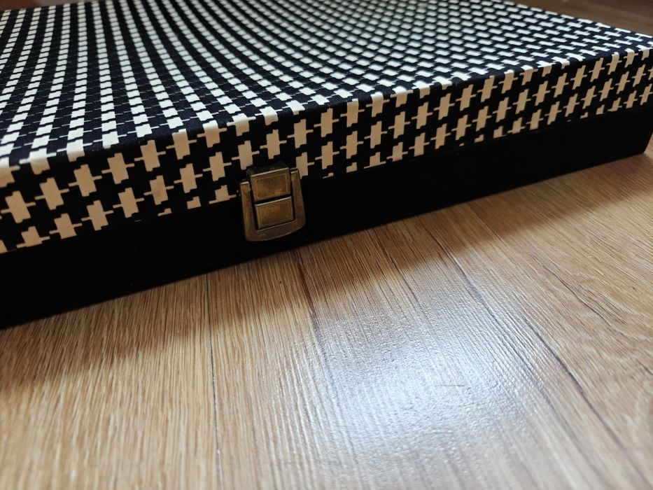 Piękne sztućce retro posrebrzane włoski komplet w walizce srebro antyk