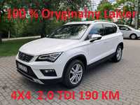 Seat Ateca 100% Oryginał Lakier 4x4 2,0 190 KM NAVI Alcantara PDC Full Wypas