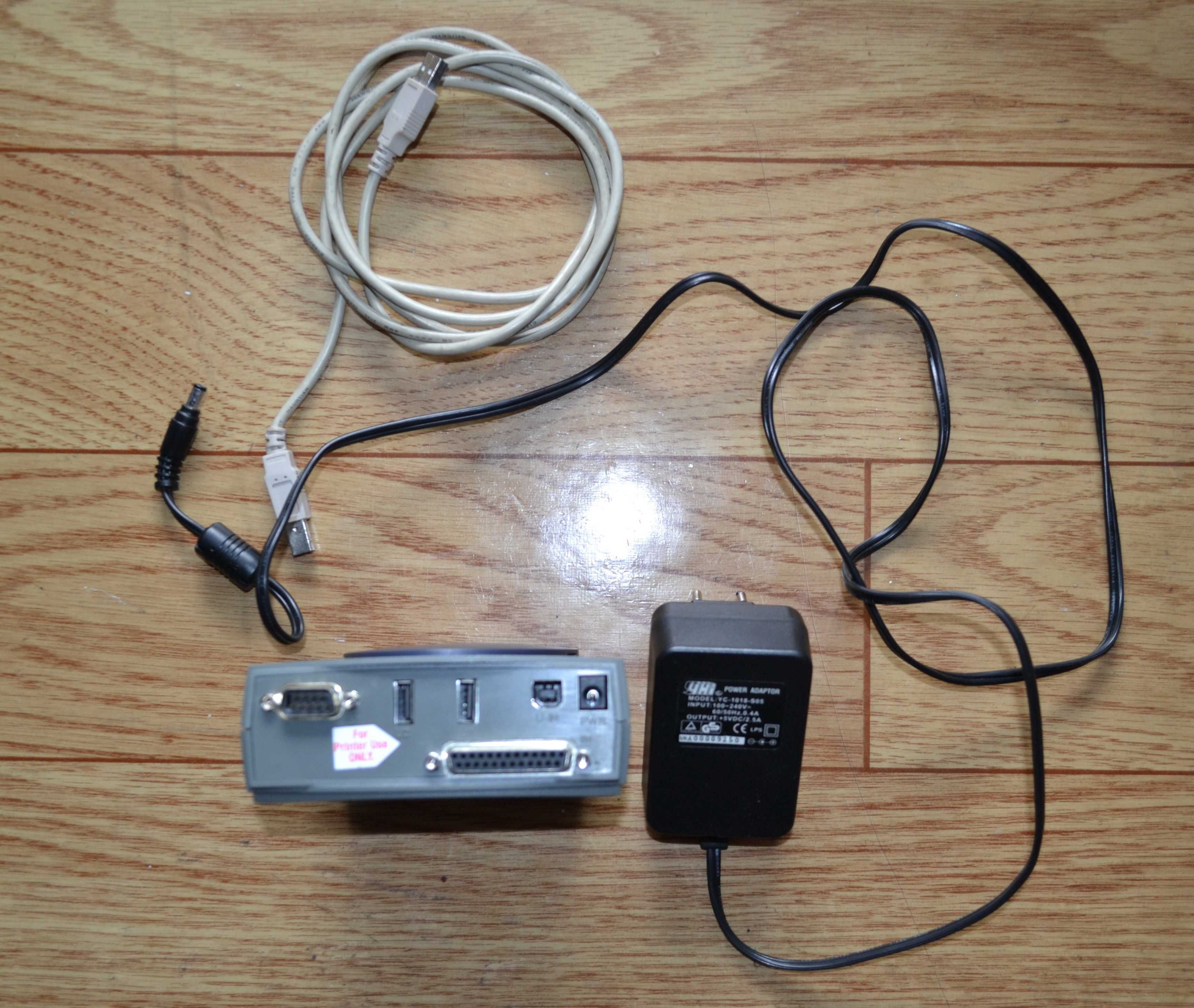 Entrega hub2U1S1P 4-portowy zewnętrzny hub USB/USB-LPT-COM