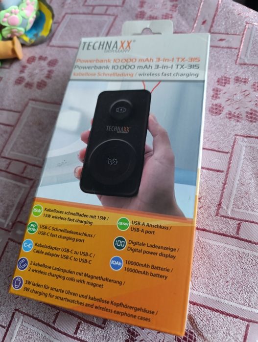 Power Bank bezprzewodowy smartfon SmartWatch nowa
