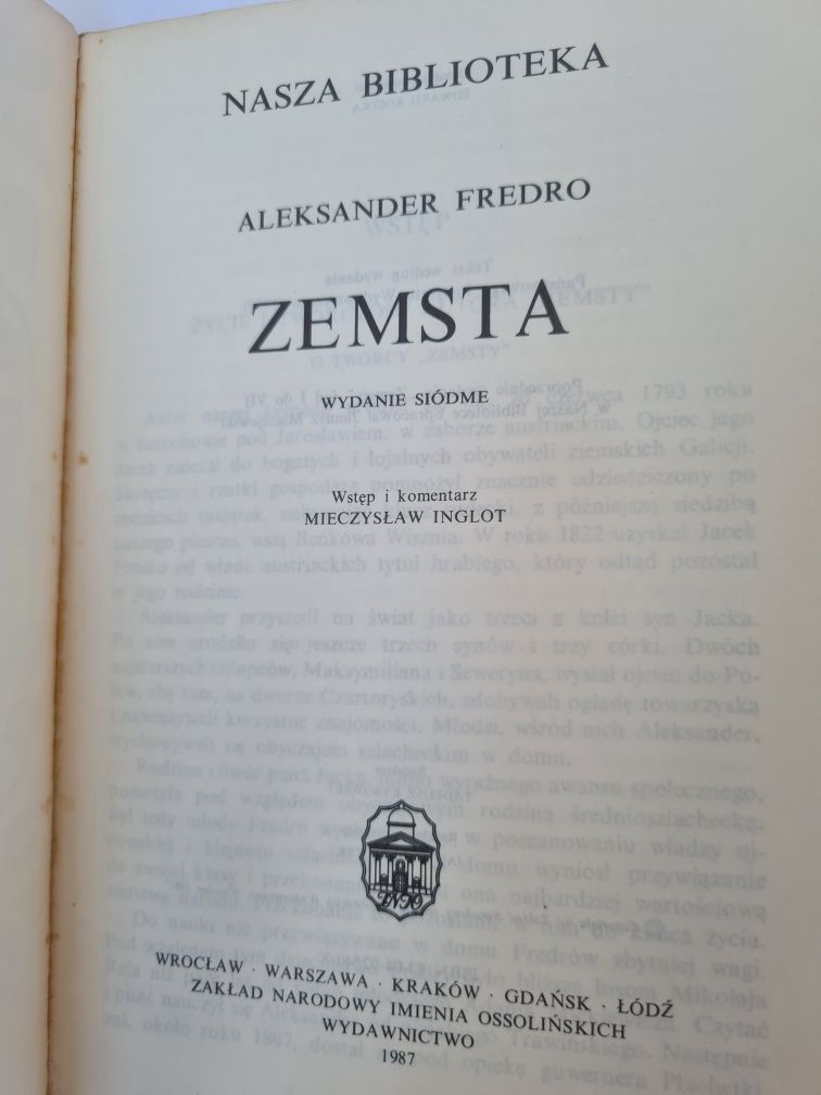 Zemsta - Aleksander Fredro