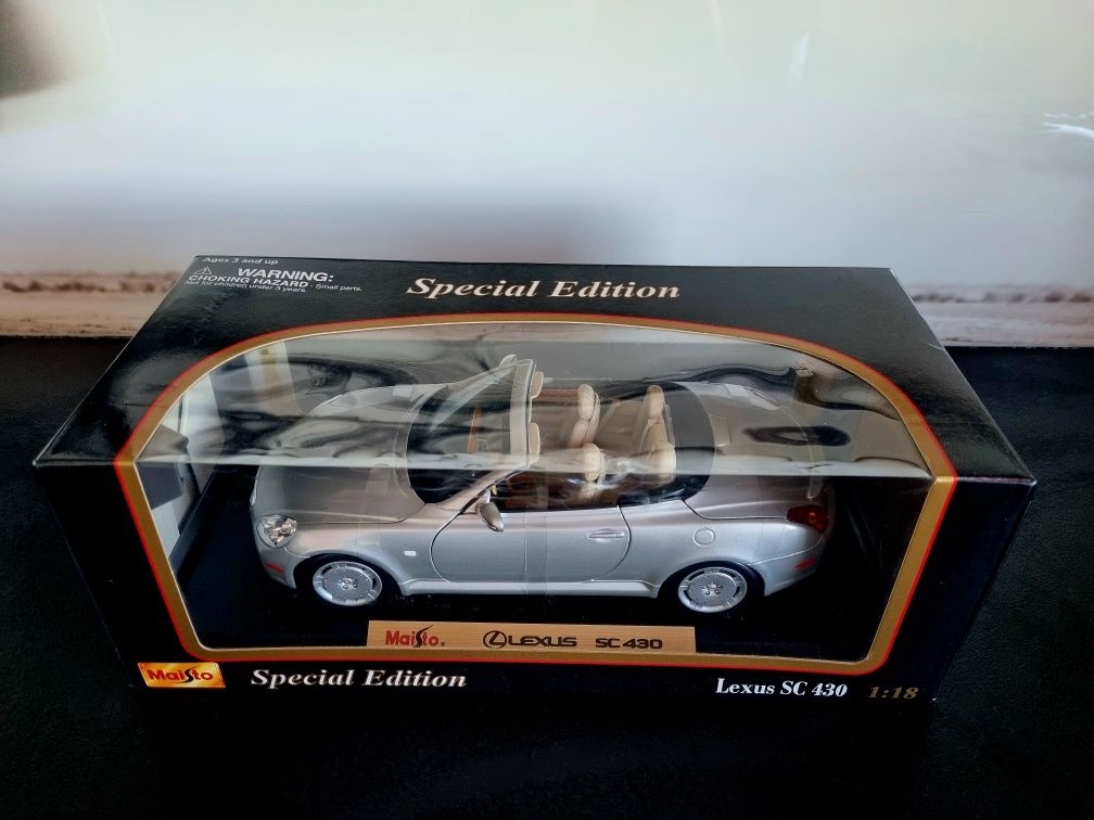 Lexus SC 430 1:18 (model kolekcjonerski Maisto)