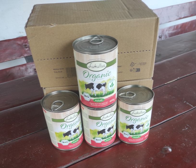 Lukullus Organic 400g/16 szt, wołowina, karma dla psa, mokra karma, pu