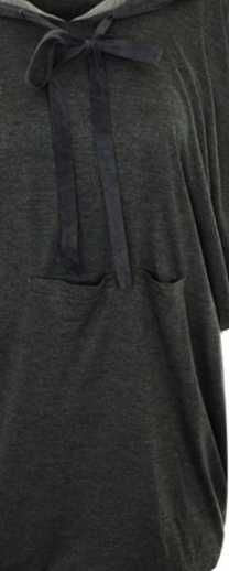 Szara tunika sukienka bluza z kapturem 44/46/48 oversize