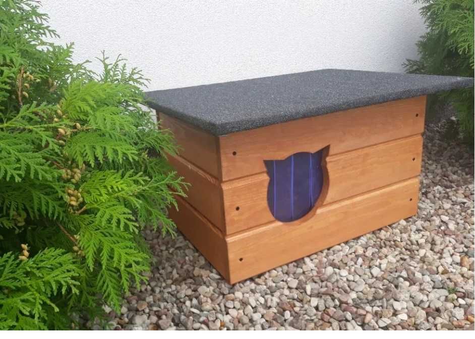 Buda legowisko dla kota z kurtyną