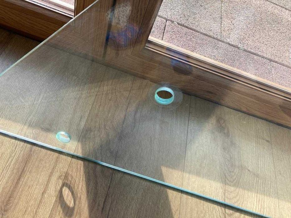 Szklana płyta do balustrady kąt 45' 1120 mm x 1300