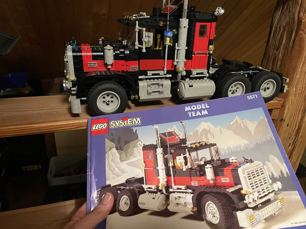 Lego 5571 model team ciezarowka black cat giant truck