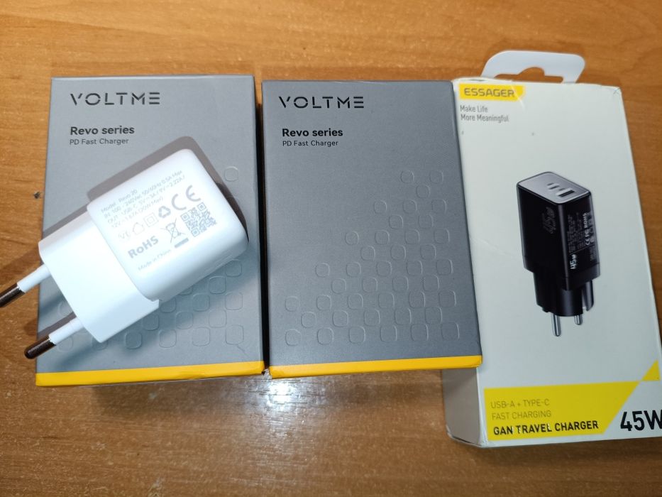 Зарядні пристрої 20 w, 45 w