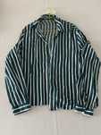 Camisa verde-escuro manga comprida da H&M, tamanho S