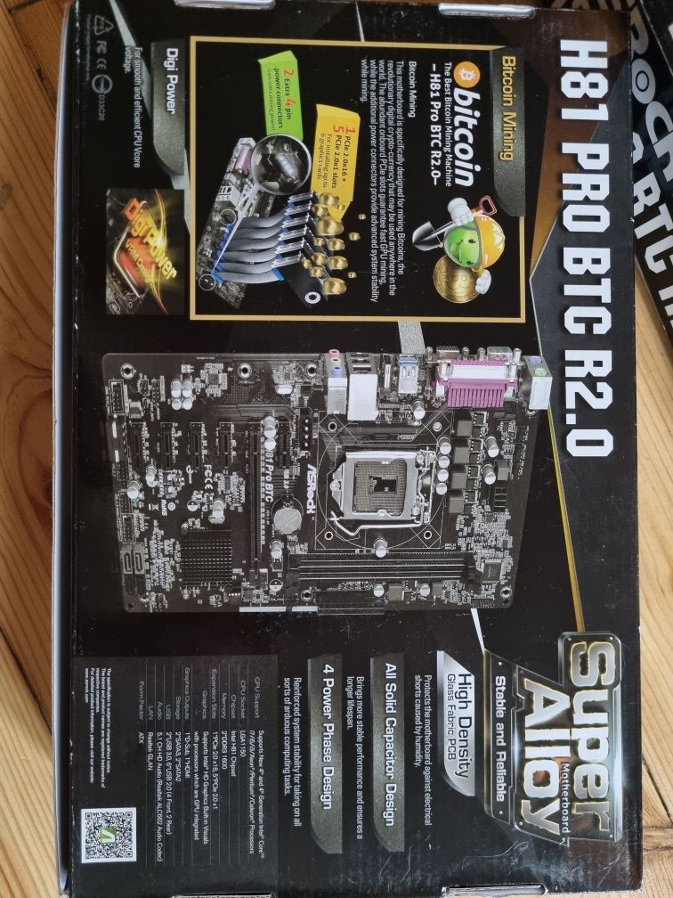 Комплект Материнська плата ASRock H81 Pro BTC R2.0+I