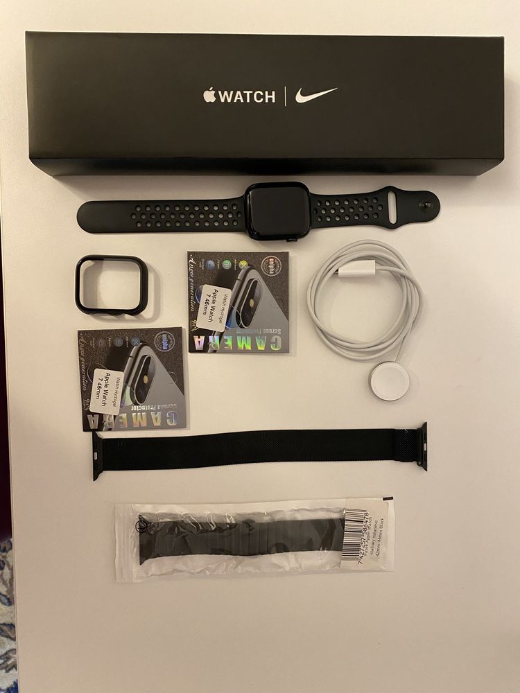 apple watch nike series 7 gps + cellular 45mm,