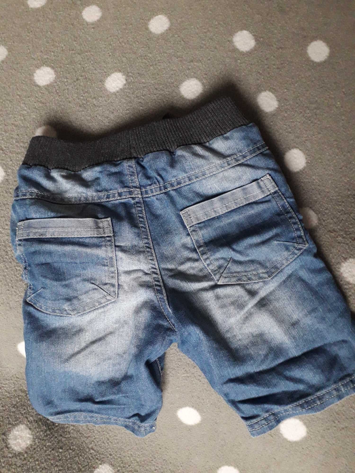 dżinsowe spodenki jeansy szorty 110