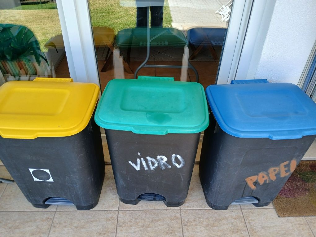 Caixotes de reciclagem / Ecopontos 75L - preço do conjunto
