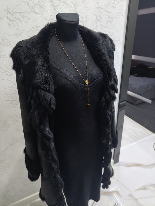 Kożuszek z królika naturalny