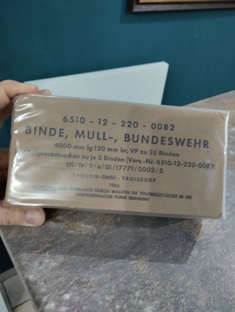 Opatrunki wojskowe osobiste Bundeswehry 1966r