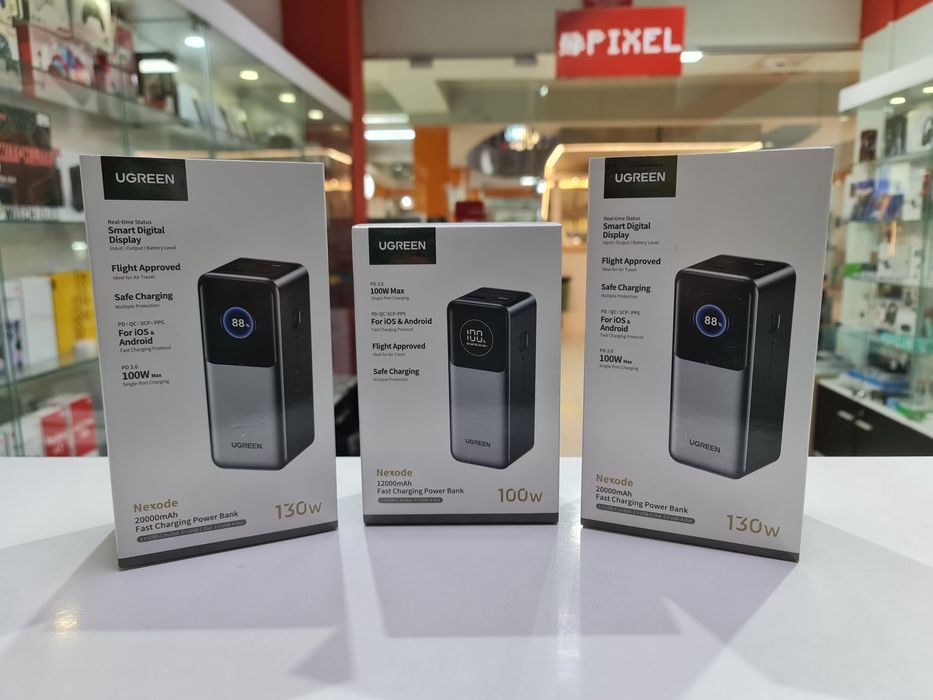 Power Bank Ugreen 100W 130W 12000 mAh 20000 mAh PB721 PB724