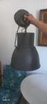 Duża lampa nowa szara