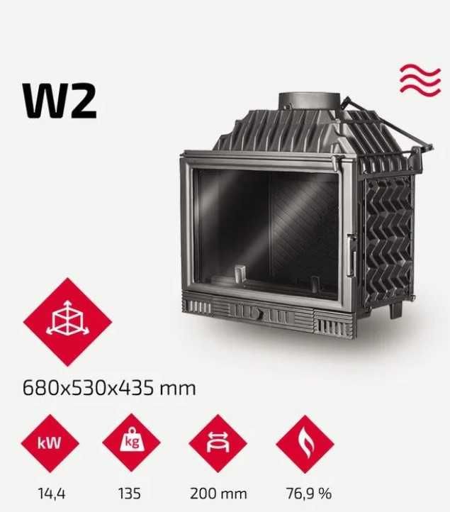 Камін,Топка KAWMET W6,W2,W3,W4,W1,W13A,W11,W12,W17,W16 PВ.В наявності