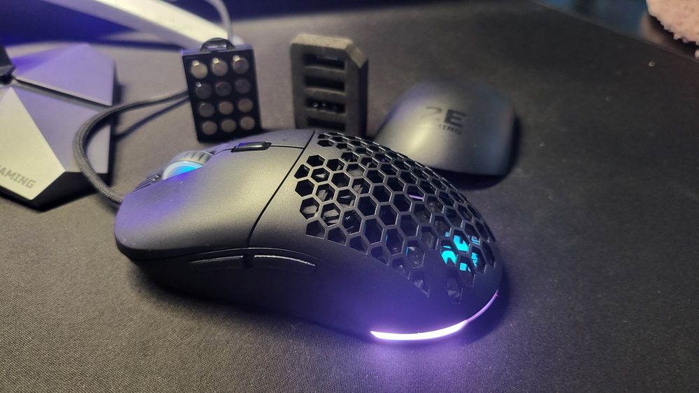 Мышь 2E Gaming HyperDrive Pro RGB USB Black + хаб,тримач провода,картр