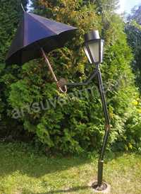 Заботливый, вежливый кованый фонарь с зонтом Уличное освещение.