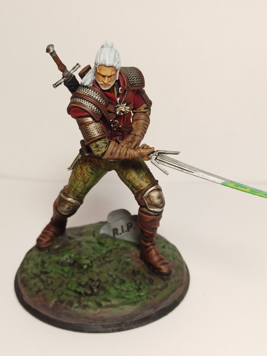 Figurka Wiedźmin Witcher ręcznie malowana wydruk 3d