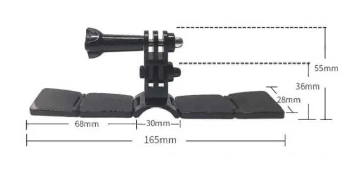 Uchwyt Mocowanie na szczękę KASK do Kasku GOPRO / DJI ACTION Taśma