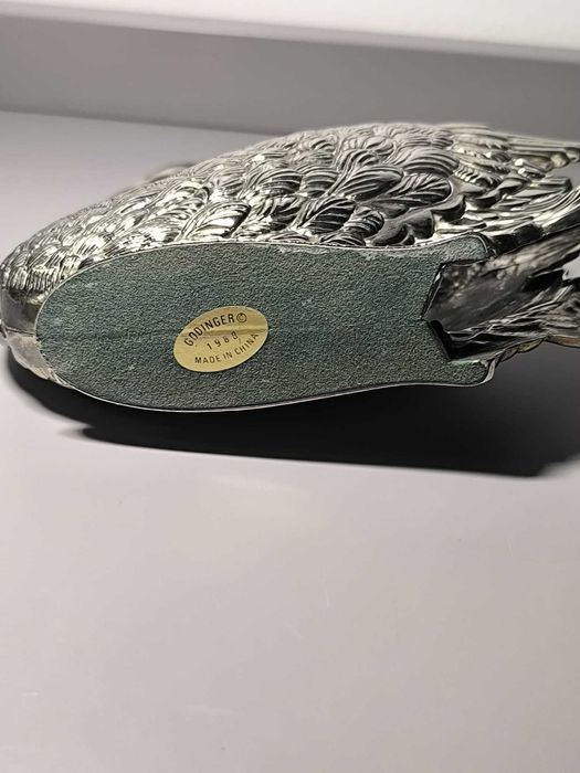 Porta-Guardanapos em Metal Banhado a Prata Godinger — 1988