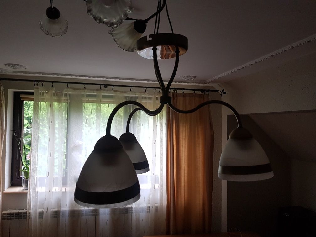 Lampa sufitowa kolor patyna miedz
